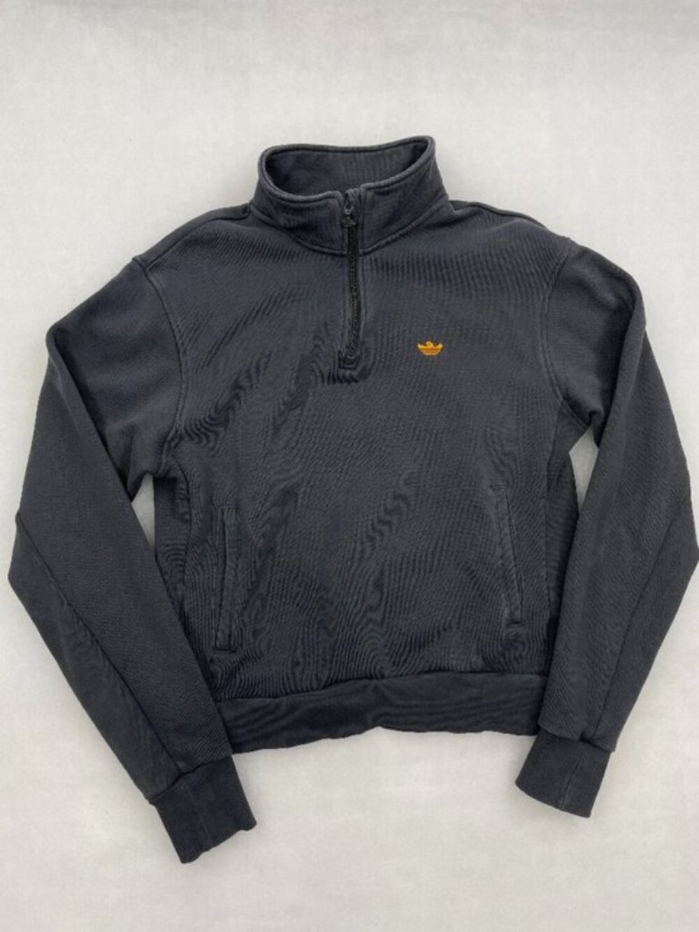 Adidas X Mark Gonzales Shmoofoil Quarter Zip Skater Sweatshirt Dark Gray Men's S